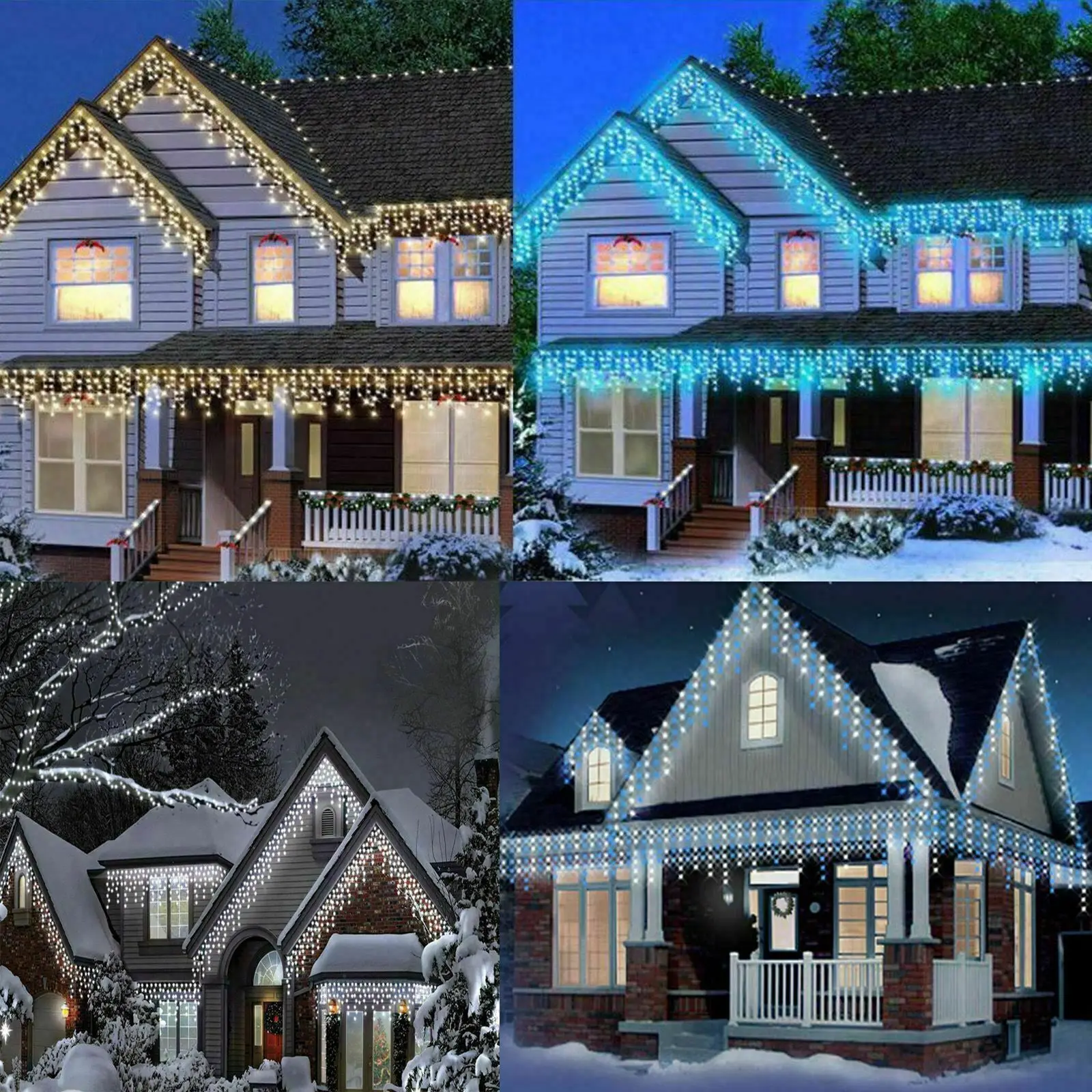

LED Icicle Snowing Chaser Lights Christmas Timer & Memory Indoor / Outdoor Xmas