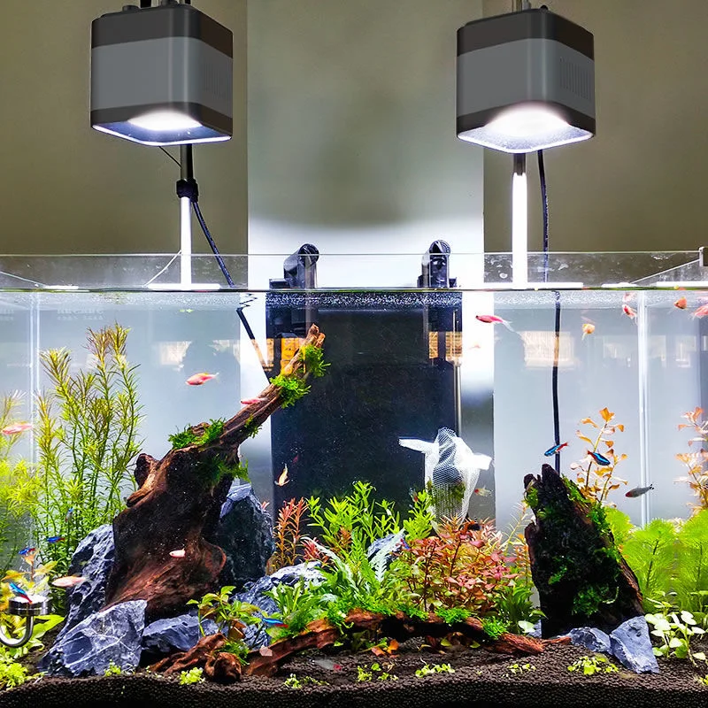 

220 В, SUNSUN, аквариум для рыб, искусственная лампа полного спектра для водных растений, профессиональная Подвеска для ландшафта, искусственная трава, лампа с зажимом