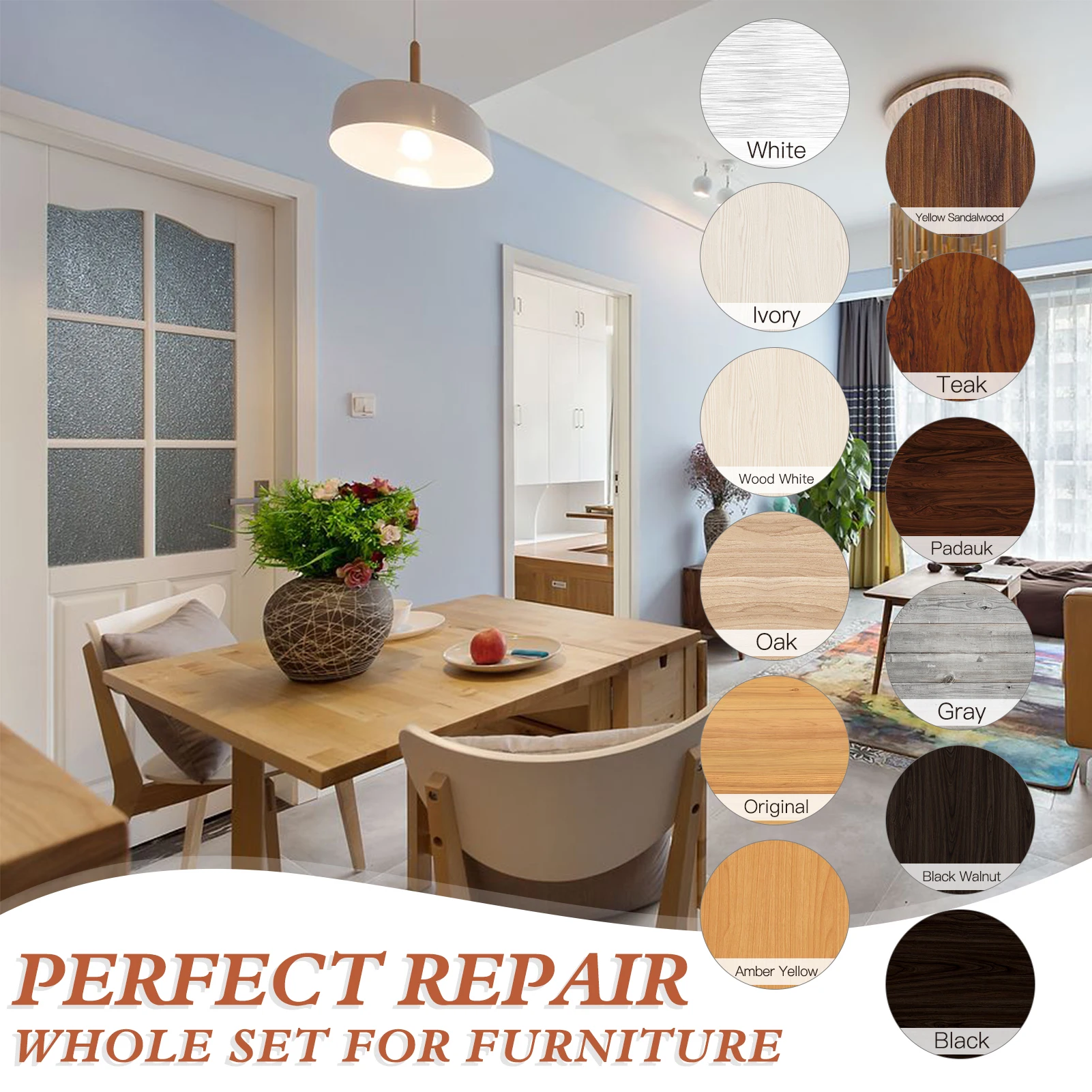 2022 Новый 42 шт мебель Touch Up Kit маркеры и наполнитель палочки деревянные царапины