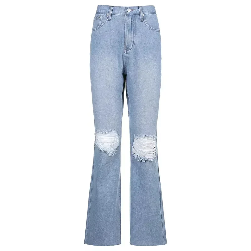 

Yabo – jean Cargo à jambes larges pour femme, pantalon en Denim, ample, taille haute, Streetwear, Y2k, automne, 2022