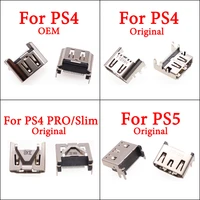 5pcs hdmi compatible port socket interface connector replacement for sony ps4 for ps5 for ps4 pro slim jack