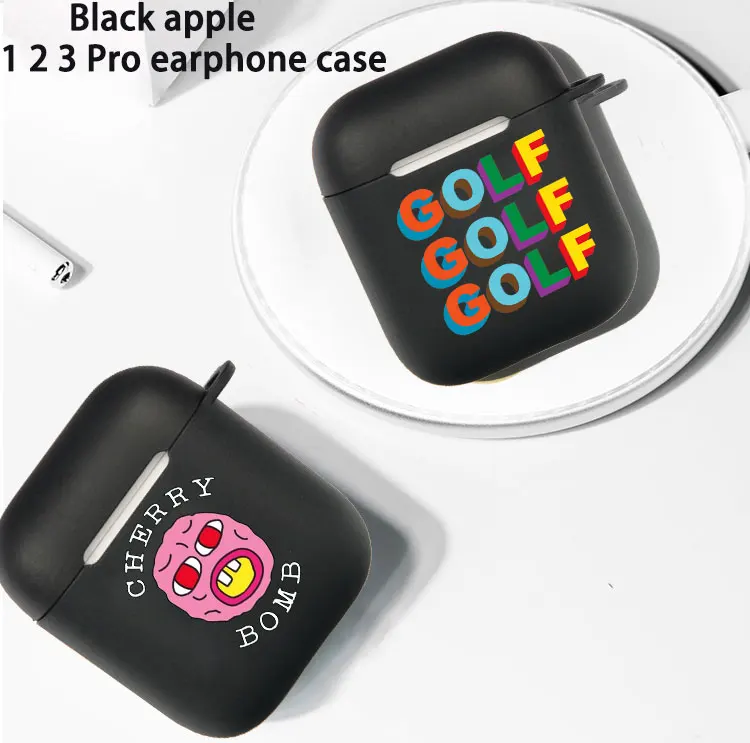 

Fashion Tyler the creator Golf IGOR bees Soft silicone TPU Case For AirPods Pro1 2 3 Black Wireless Bluetooth Earphone Box Cover