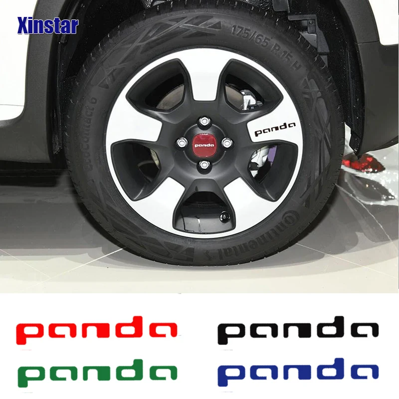 4 шт. наклейки на автомобильные колеса для Fiat Panda
