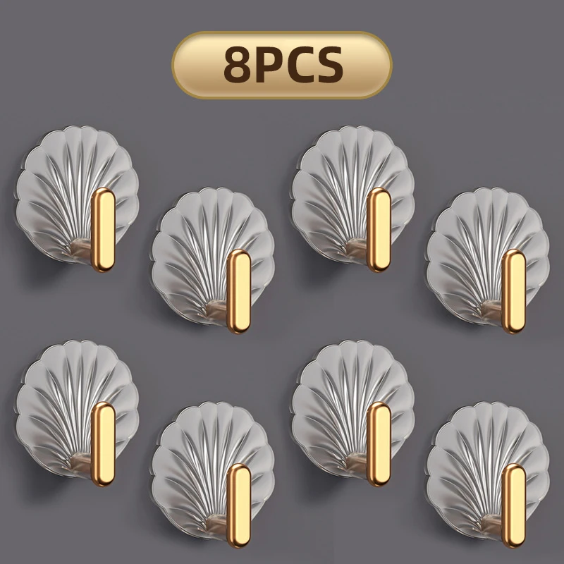 

8 шт. акриловый прозрачный крючок, прочный клей, кухня, гостиная, ванная комната, стена, многофункциональный ключ от царапин, одежда, шапки для хранения