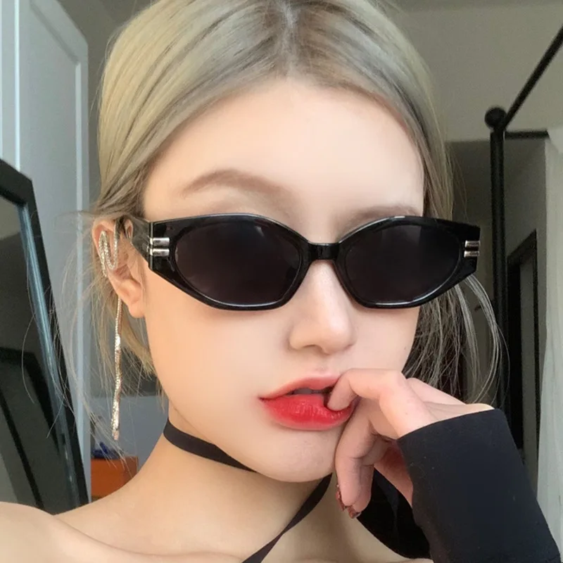 Новые модные солнцезащитные очки многоугольная маленькая оправа Модные солнцезащитные очки Индивидуальные женские очки