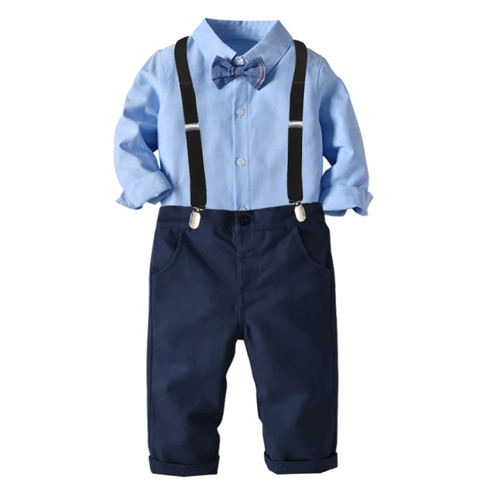 

Осенний Новый британский ветрозащитный костюм для мальчиков, детская одежда, детский клетчатый жилет + брюки с поясом, джентльменский костю...
