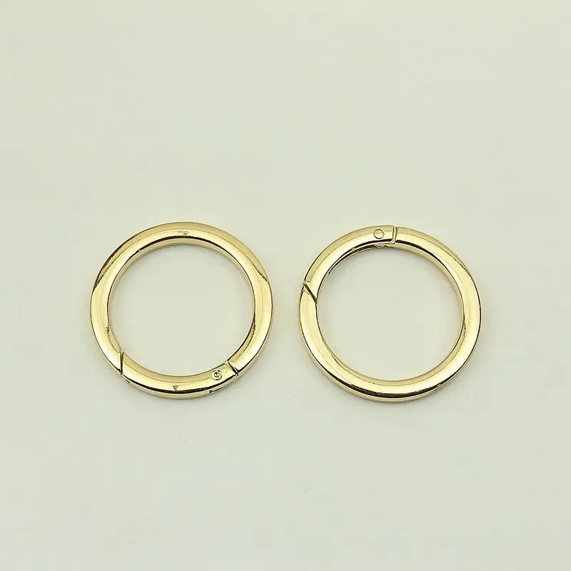 10Pcs 50mm Flat Metal Spring Rings Bag Strap Hook Buckle Handbag O Ring Connector Belt Clasp Dog Collar Buckles DIY Accessory
