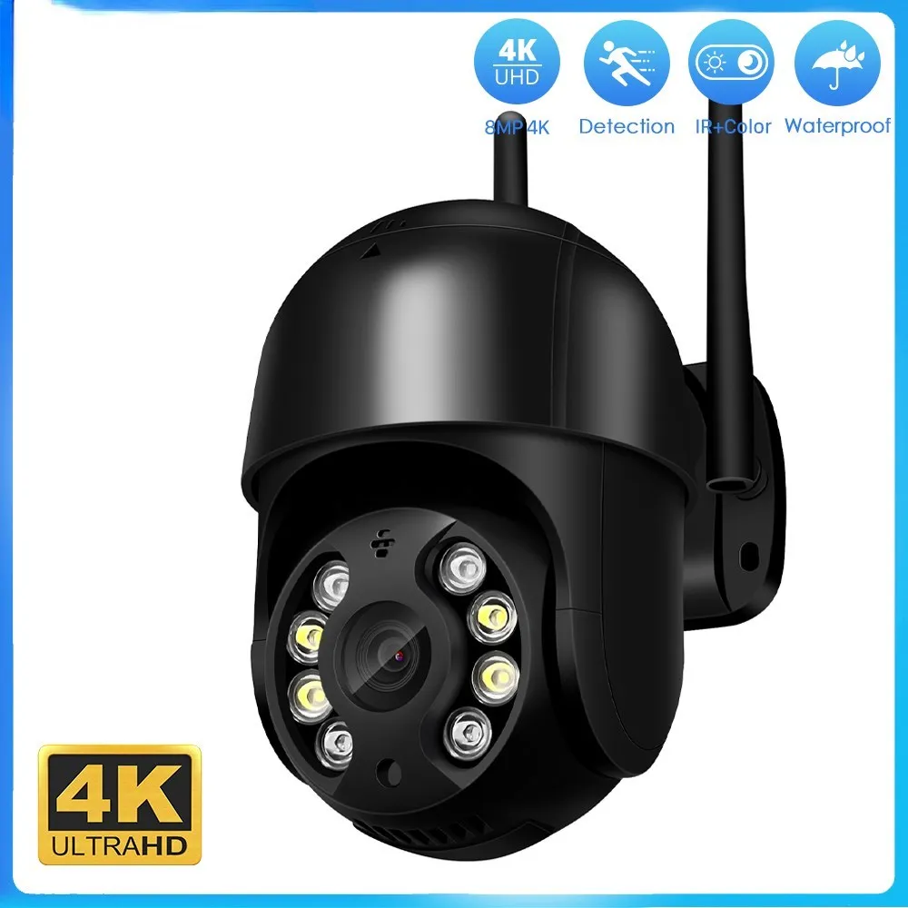 

8MP 4K WIFI IP Camera 5MP Ultra HD PTZ Surveillance Camera Outdoor ONVIF AI Huam Detection CCTV Security Camera Night Vision