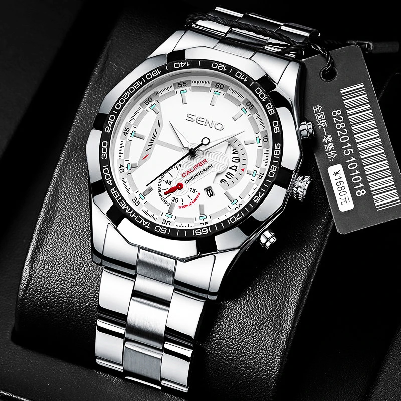 

New Style Men's Watch,Business Fashion Style,Stainless Steel Quartz Movement, Auto Date,Noctilucence,Waterproof Watches for Men