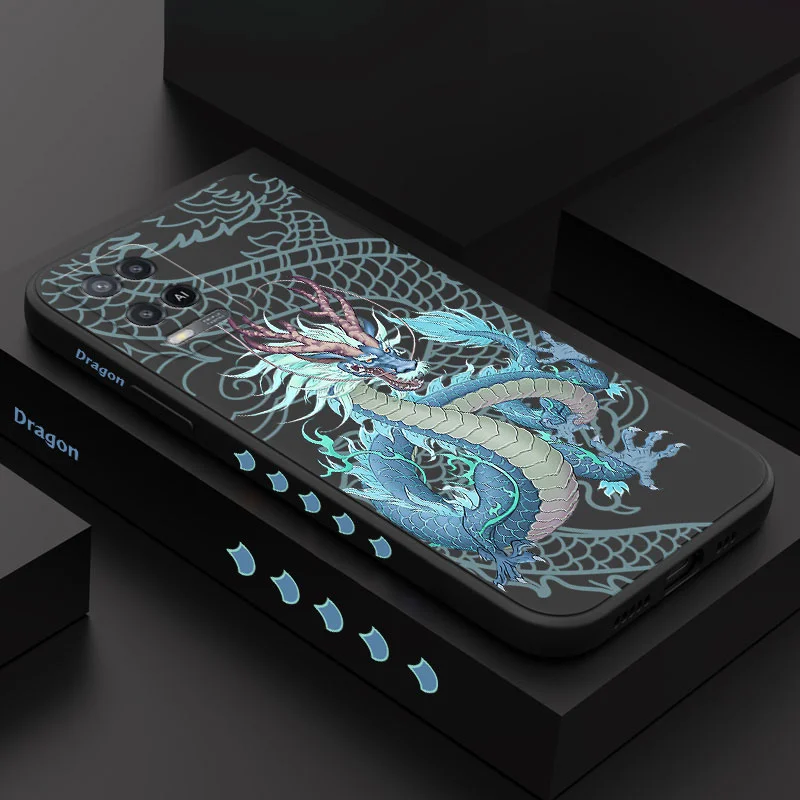 Телефонный чехол Dragon Totem для OPPO Reno 10 8 8T 8Z 7 7Z 6 5 Pro 4G Φ F19 F9 Plus из жидкого силикона