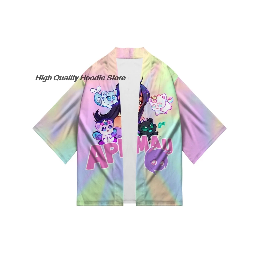 Aphmau Merch детское кимоно 100-4XL для мальчиков и девочек Харадзюку кардиган с героями