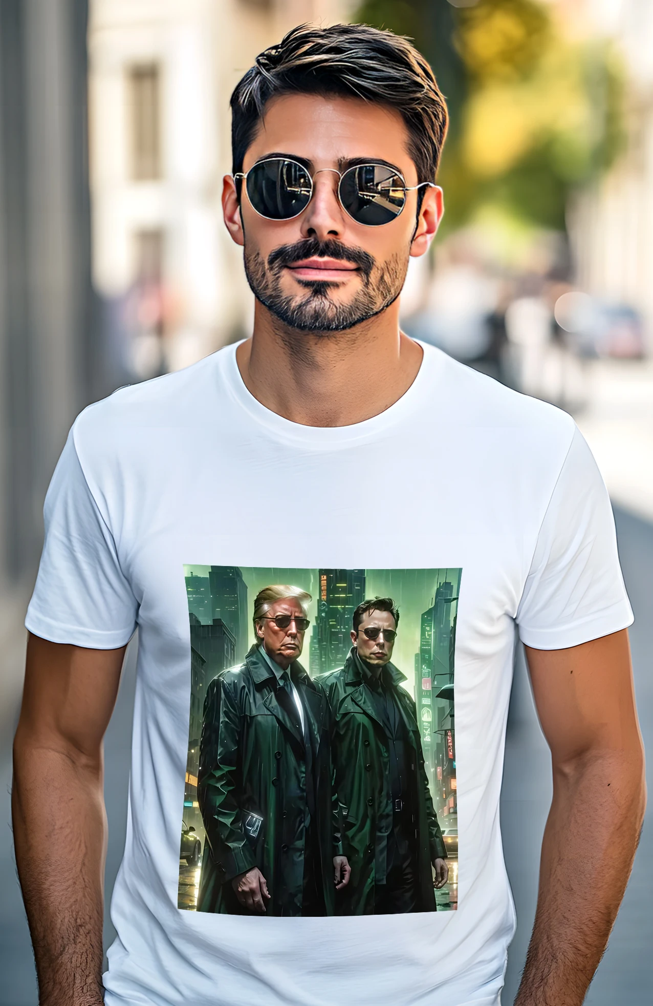 LE Футболка Мужская футболка Elon Musk Donald Trump Matrix - веселая maga djt usa meme Doge Patriotism