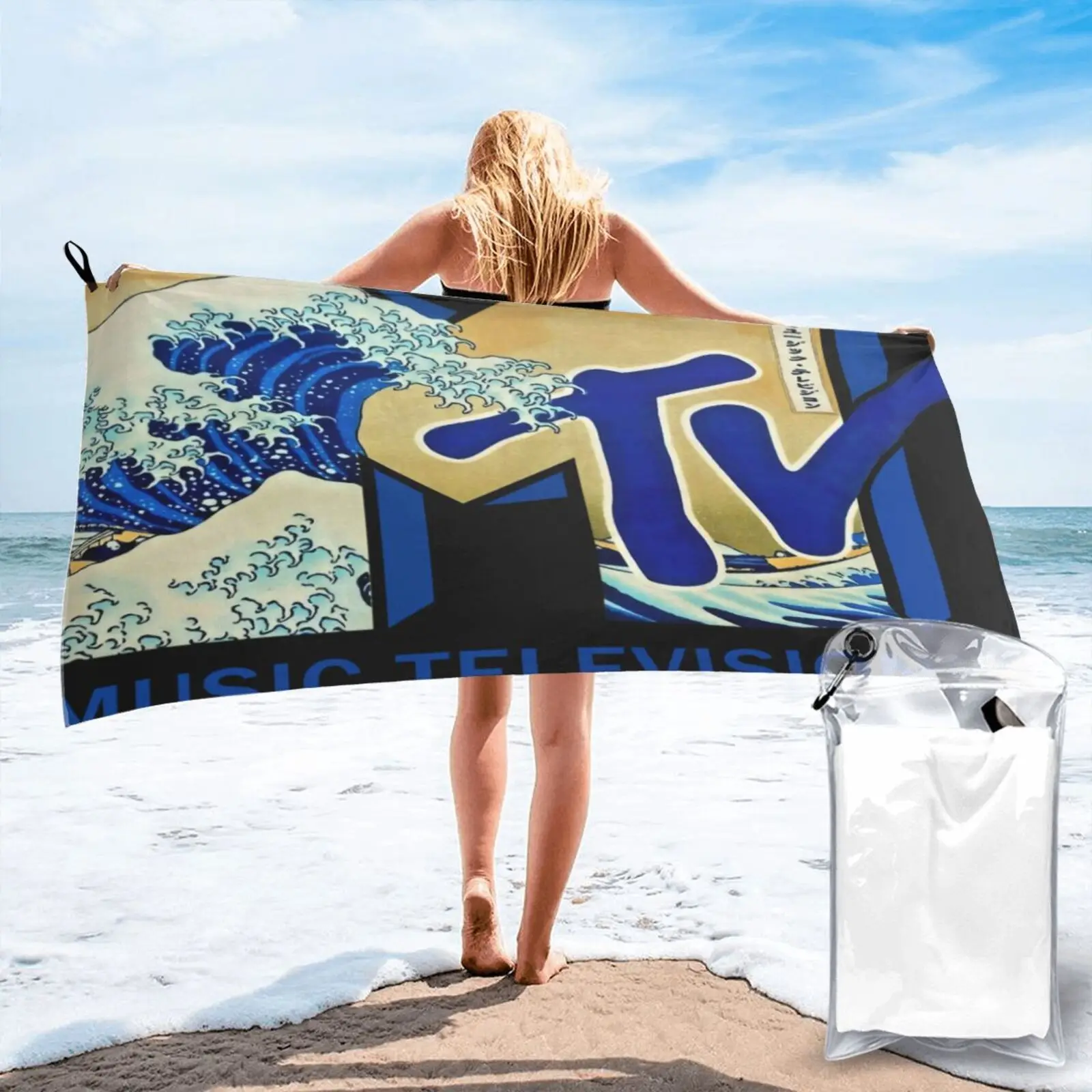 

Лицензионное пляжное полотенце Mtv Wave 96 301 159, полотенце для рук, кухонное полотенце, пляжное полотенце s, Большое пляжное полотенце, пляжный ко...