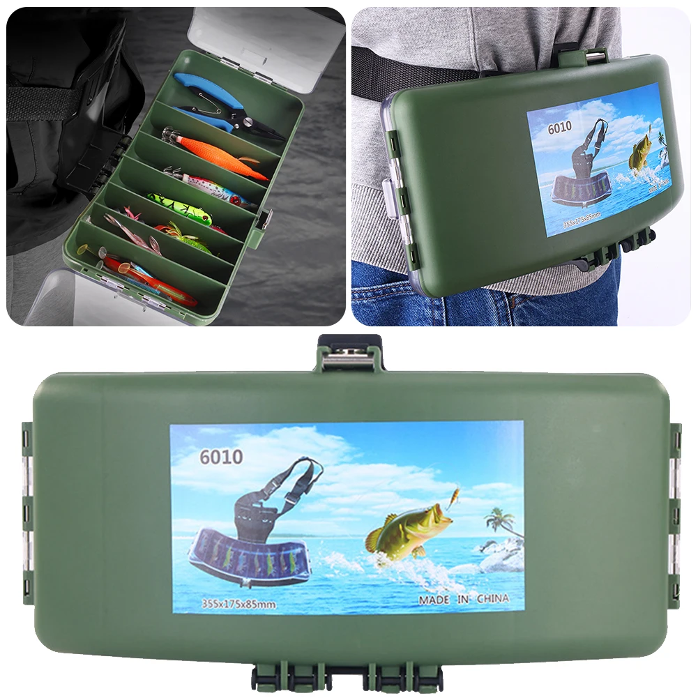 

Fishing Belt Bag Fish Lure Tackle Boxes Large Capacity Fishing Tackle Storage Box Portable Multifunctional for Fish Hook Lures