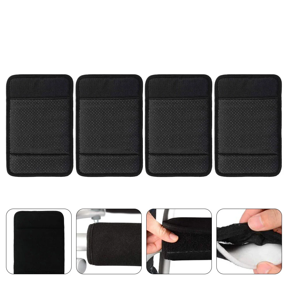 

2 Pairs Wheelchair Armrest Pads Arm Rest Cover Cushions Wheelchair Armrest Covers for Elderly Walker Wheelchair Home