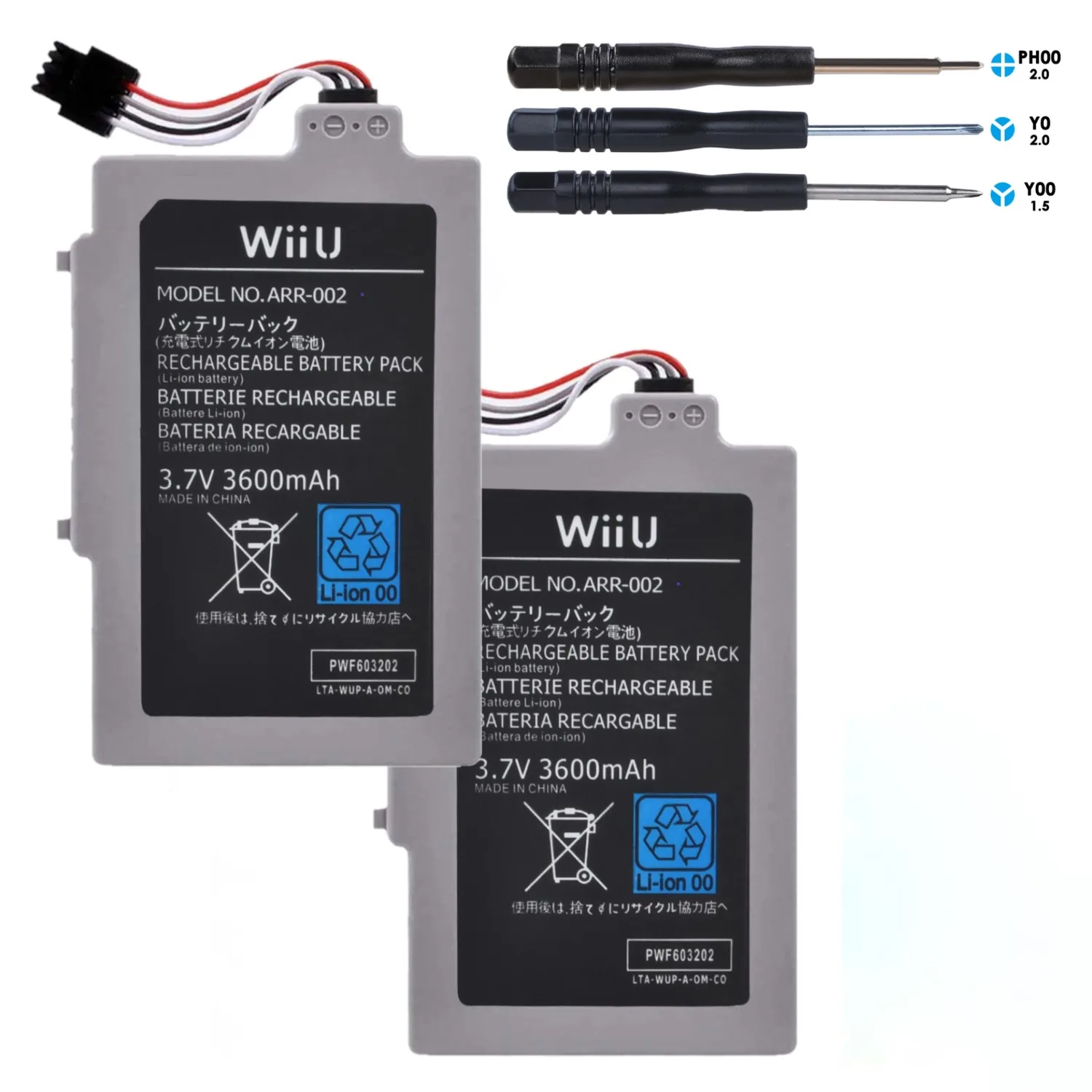 3.7V 3600mAh ARR-002 Battery for Nintendo Wii U Wireless Controller Battery