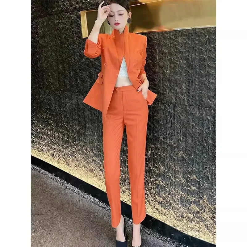 Deepen 2024 Новый женский модный элитный элегантный костюм комплект из 2 предметов