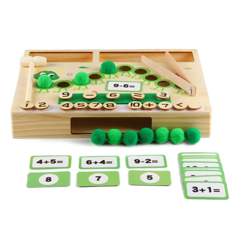 

Математические Игрушки для детей 3-5, детская счетная гусеница, математические манипуляторы, Дошкольная математическая добавка, вычитание, обучающая игрушка Монтессори