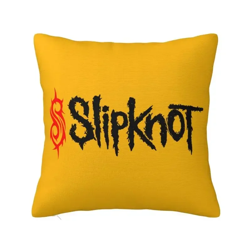 Чехол На Подушку С Логотипом Slipknot 40x40 См Тяжелый Металл Рок-музыка Декоративная