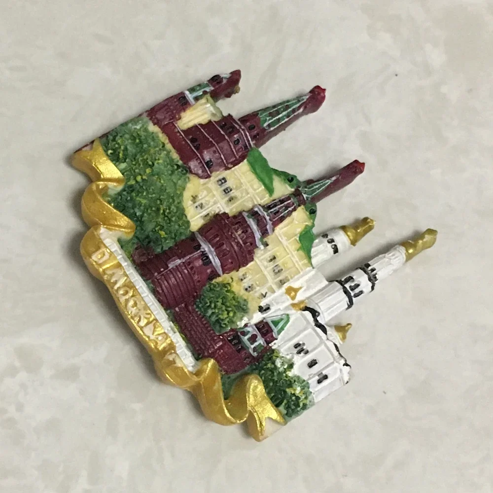 Российские москитные красные квадратные Магнитные Сувениры на холодильник