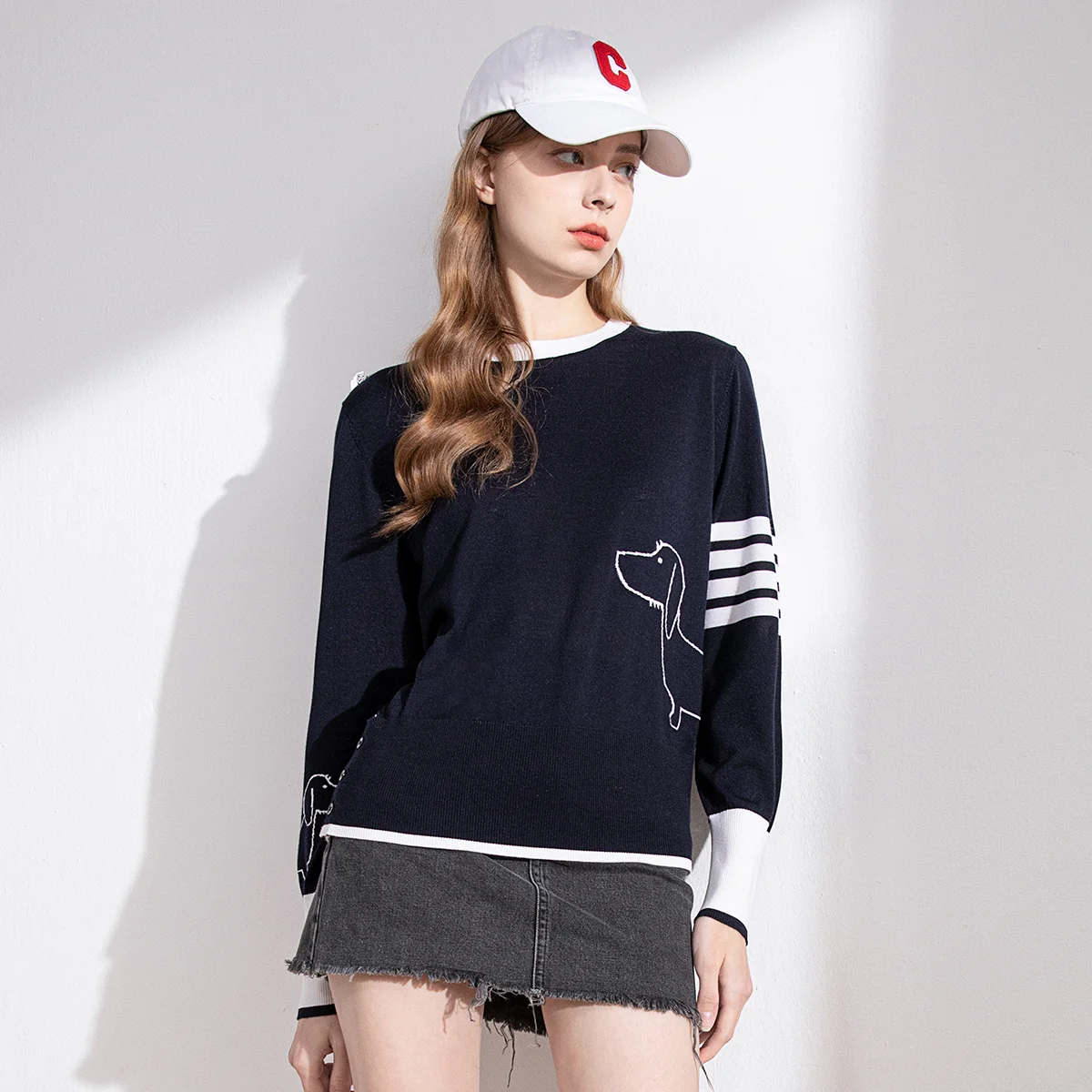 23TC-371TC-370 70% мериносовая шерсть 30% шелковый шерстяной свитер модный женский