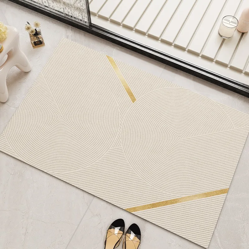 Напольный коврик для ванной комнаты японский полосатый ковер коврики двери
