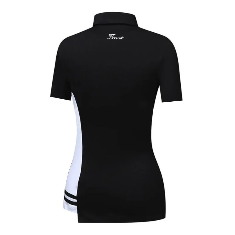 2023 Summer Golf Apparel Women's Short Sleeve Outdoor Sports Polo Shirt Breathable Quick Drying T-shirt Casual Top
