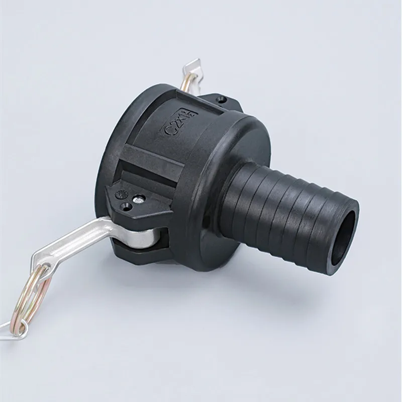 

S60 * 6 адаптер для резервуара IBC, фитинг из полипропилена Camlock, Тип C, 64 мм, Женский соединитель Camlock x 1 "1,5'' 2 "хвостовик шланга