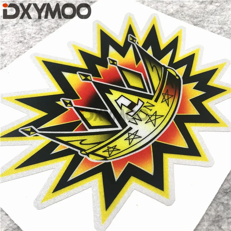 Автомобильные наклейки забавная Корона большие глаза мотоциклетный номер № 1 WIN