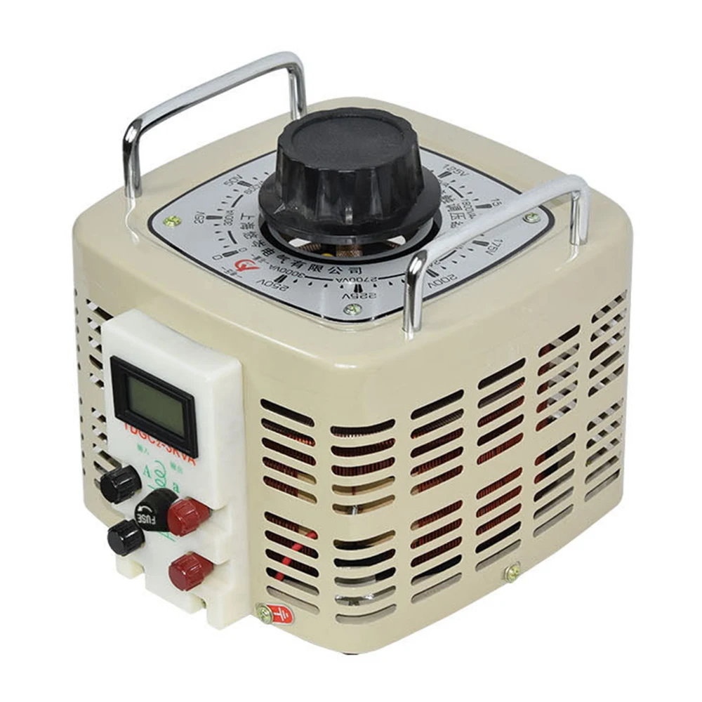 

5000W Voltage Regulator 220v Single Phase Digital Display Auto-coupled Contact AC Adjustable Voltage Power Supply TCDG2-5KVA