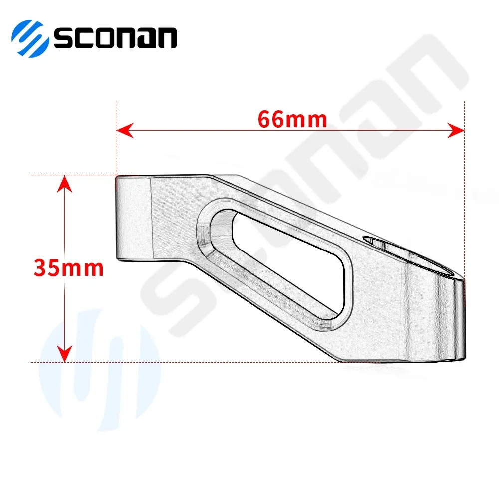 Алюминиевый удлинитель для зеркала заднего вида с ЧПУ HONDA INTEGRAS INTEGRA 750