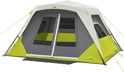 

Person Instant Cabin Tent with Awning Green/Gray