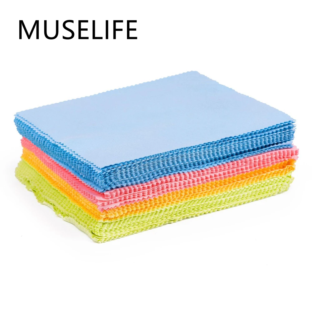 10 Pcs 150*175mm Microfiber Glasses Cleaner Microfiber Glasses Cleaning Cloth For Lens Phone Screen Cleaning Wipes Eyewear