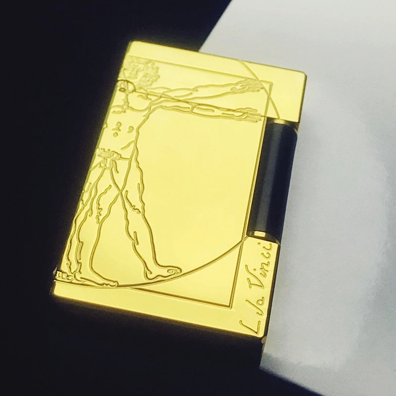 

Газовая ветрозащитная Зажигалка HOT S.T для сигарет Dupont, яркий звук, зажигалка черного цвета с камнем и колесом и адаптером, нет. Стандарта