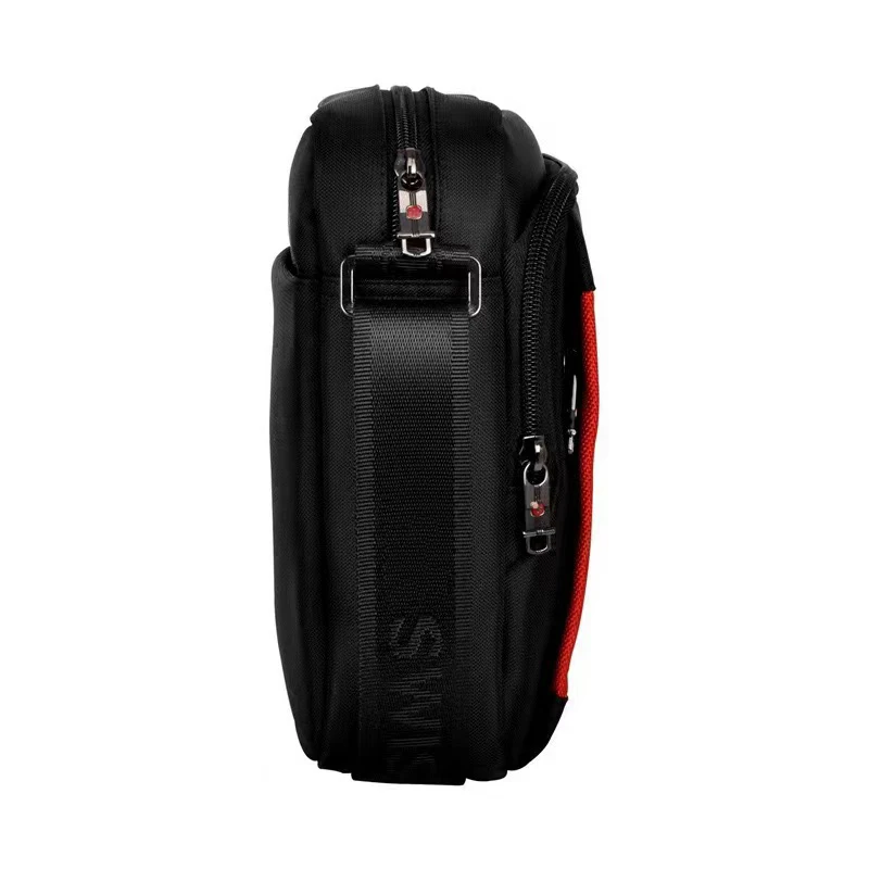 Швейцарская сумка через плечо, удобный портфель, маленькая сумка-мессенджер для планшетов, ipad и документов, Мужская черная сумка через плечо