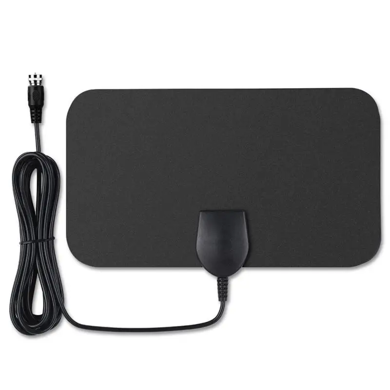 

25DB High Gain Digital TV Antenna 1080P Indoor HDTV Antennas Aerial Mini DVB-T2 170-240mhz 470-860mhz (Black)