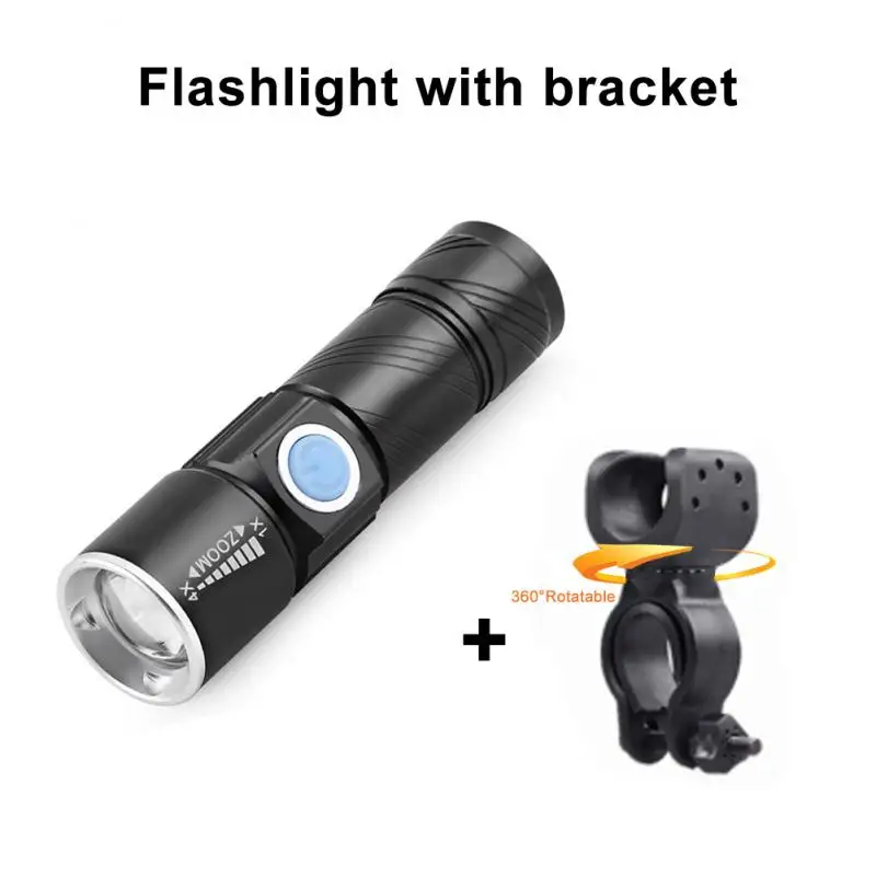 

Rechargeable Torch Lamp Lanterna Bicycle LED Flashlight Zoomable COB Waterproof Tactical Torch LED Bulbs Portable Glare Lights