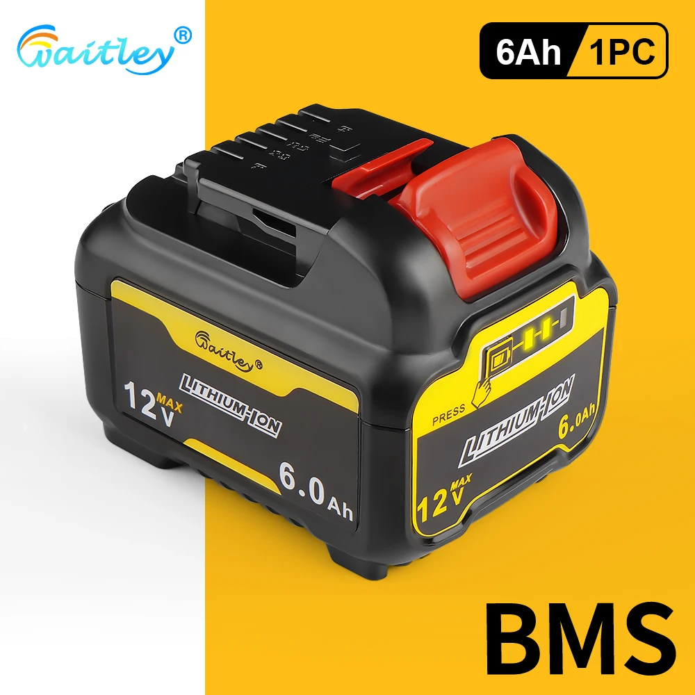 

Аккумулятор Waitley DCB120 Li-Ion 6 Ач 10.8/12 В для DeWalt