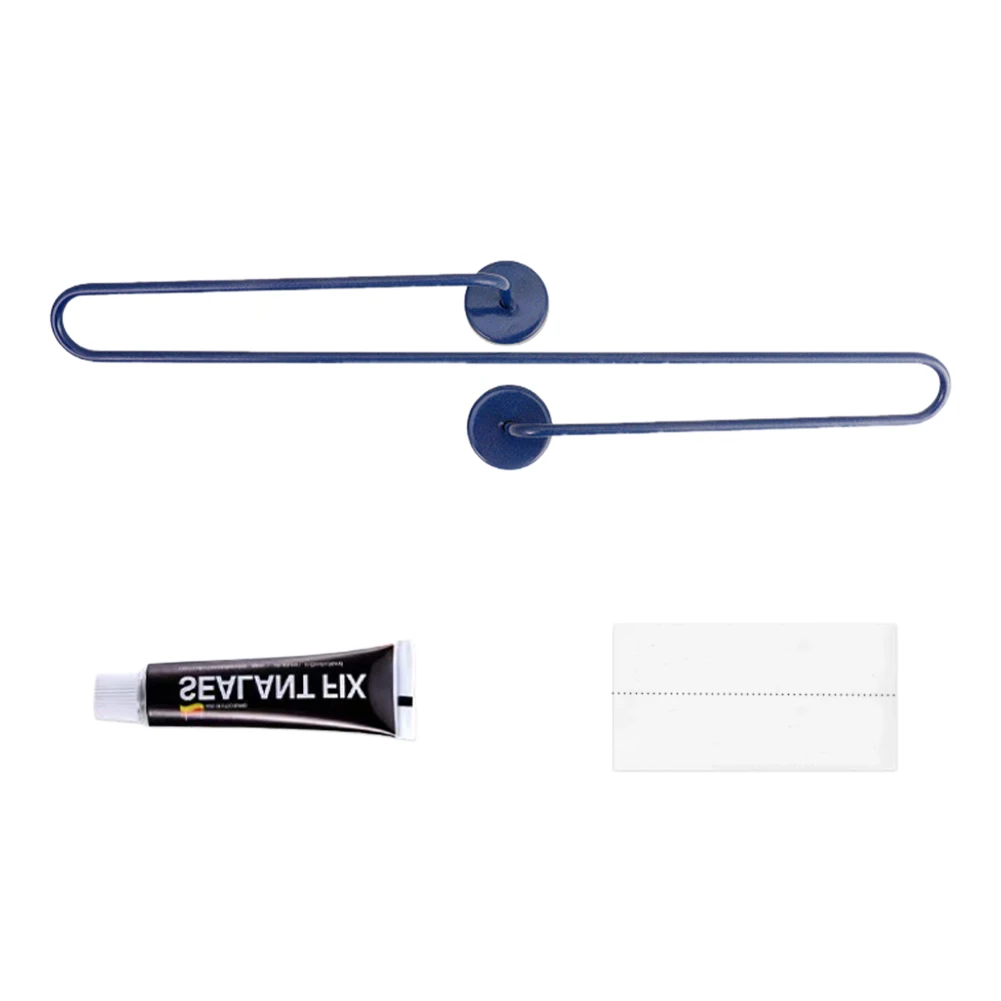 

No Drilling Practical Towel Holder Heavy Duty Convenient Home Storage Rack Decoration Adhesive Wall Mounted Carbon Steel S-shape