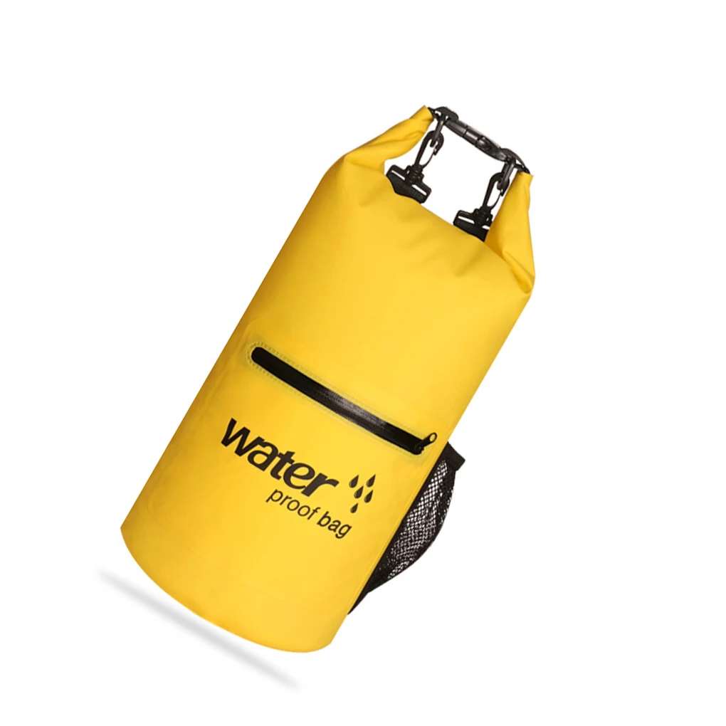 

10L Waterproof Dry Bag Portable Diving Rafting Drifting Canoeing Swimming Kayaking Zipper Pouch Organizing Green