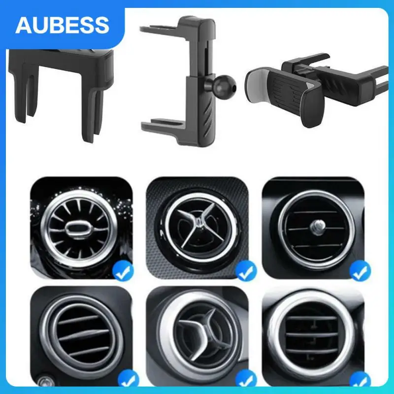 

Round 360 Degree Rotation Air Outlet Barb Clamp Universal Car Air Vent Clip Mount Multifunctional Air Outlet Bracket Gps Bracket