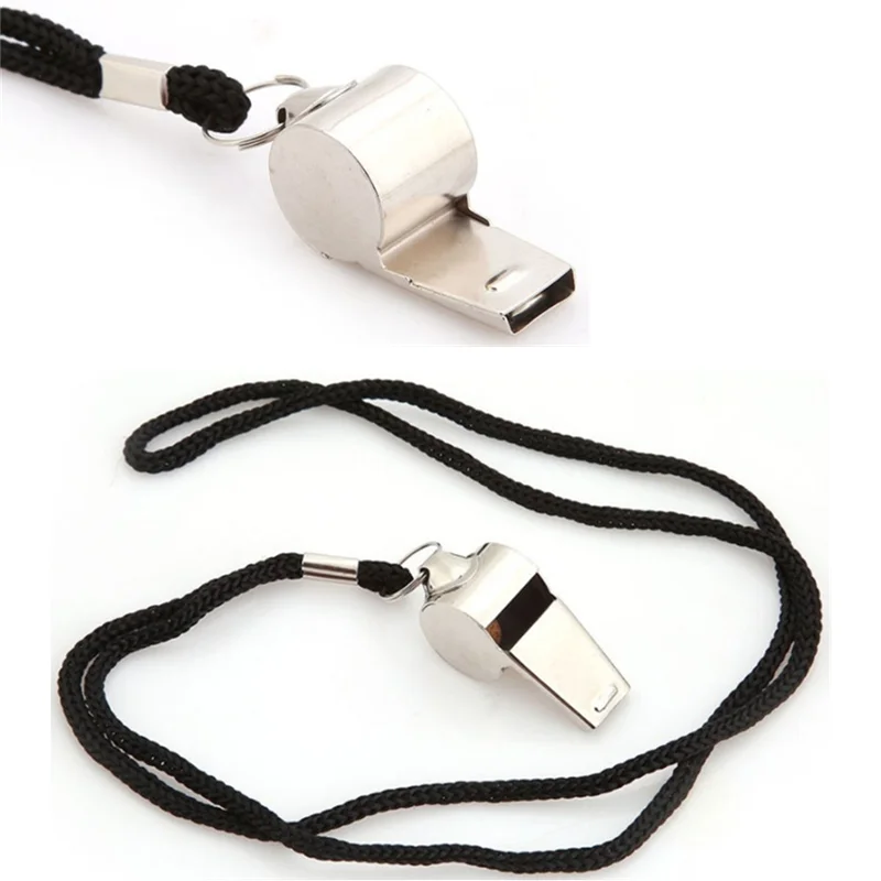 

Металлические Регулируемые свистки из нержавеющей стали для регби, футбола, баскетбола, вечеринки, обучения школе, чирлидинга