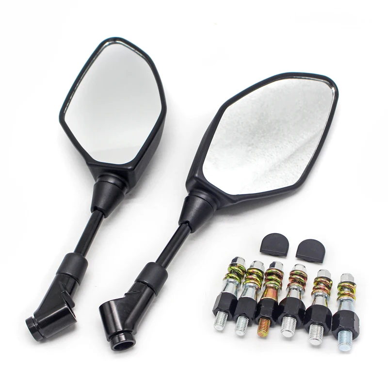 

8MM 10MM Universal Motorcycle Mirror Rearview Side Mirrors FOR YAMAHA FZ1 YZF-R125 FZ6N FOR HONDA VFR 800F CRF 250R STEED 600
