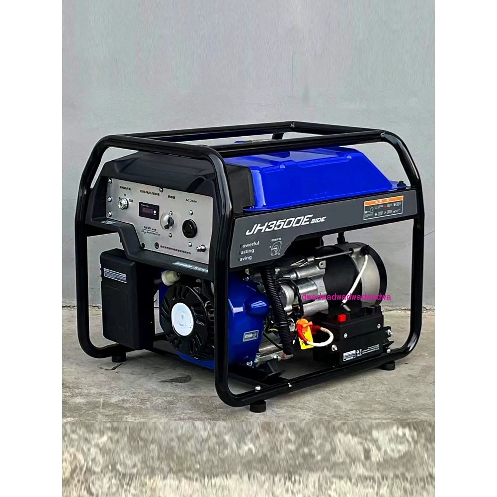 Бензиновый генератор 3 кВт 5/7/8/10 однофазный равная мощности в 380В маленький