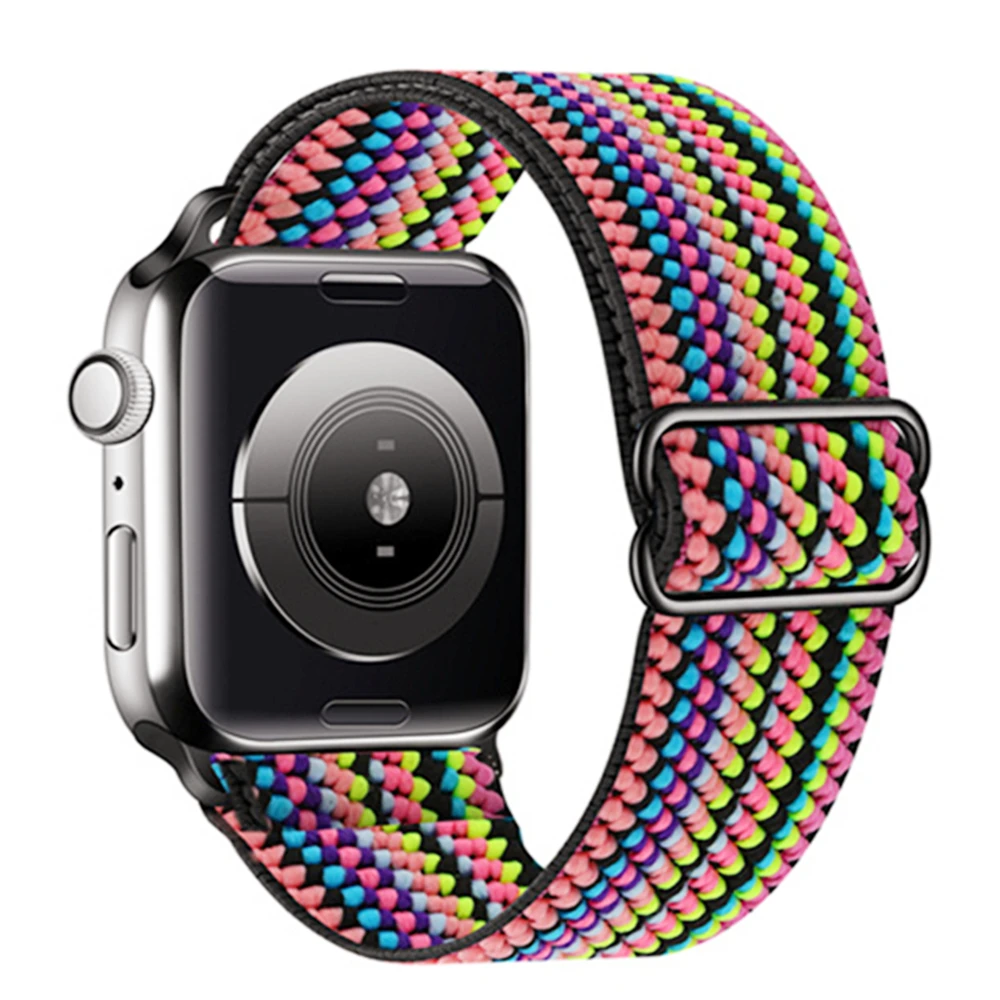 

Нейлоновый ремешок для Apple Watch Band 41 мм 45 мм 44 мм 40 мм 38 мм 42 мм Нейлоновый браслет-петля для серии iWatch 1 2 3 4 5 6 se 7 Ремешок