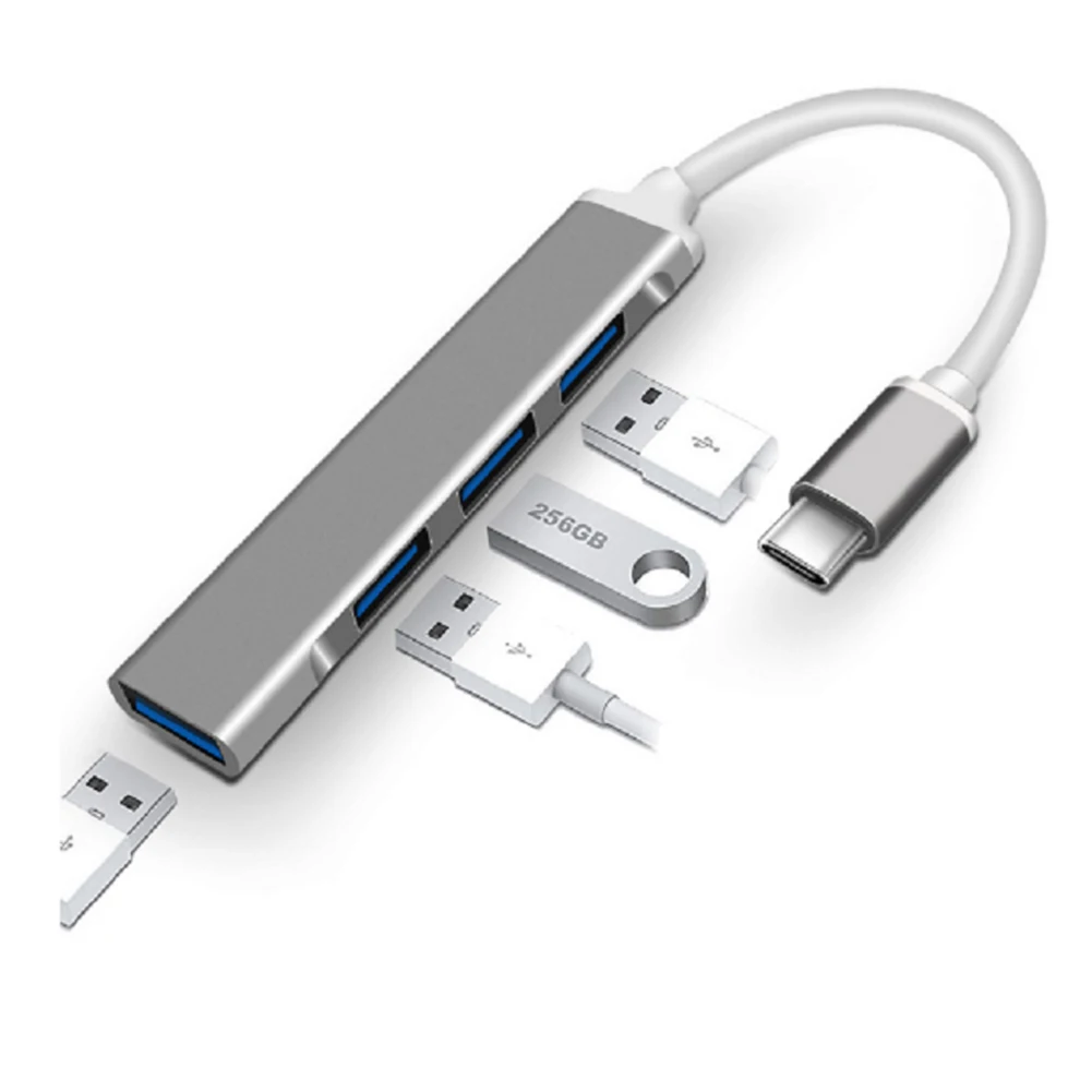 

Док-станция с 4 портами USB 2,0 4 в 1 для Windows, Macos, Linux