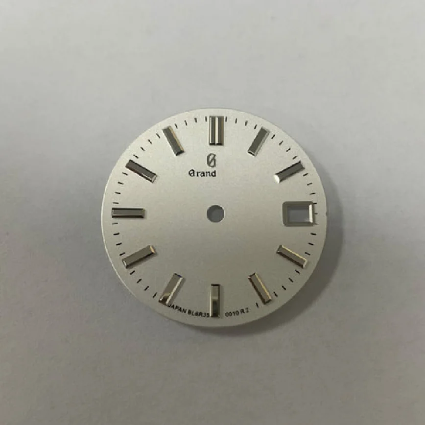 Watch Accessories Watch Dial 28.5mm Green Blue Black White Mechanical GS Dial No Luminous Suitable for NH35/NH36 Movement