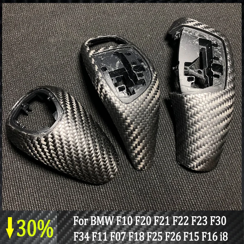 

Weave Carbon Fiber For BMW F20 F80 F23 F30 F10 F34 GT F32 F33 F34 X5 F15 X6 F16 X3 F25 X4 Forge Car Gear Shift Knob Cover Trim