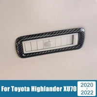 for toyota highlander kluger xu70 2020 2021 2022 abs carbon fiber car internal roof vent frame cover trim sticker accessories