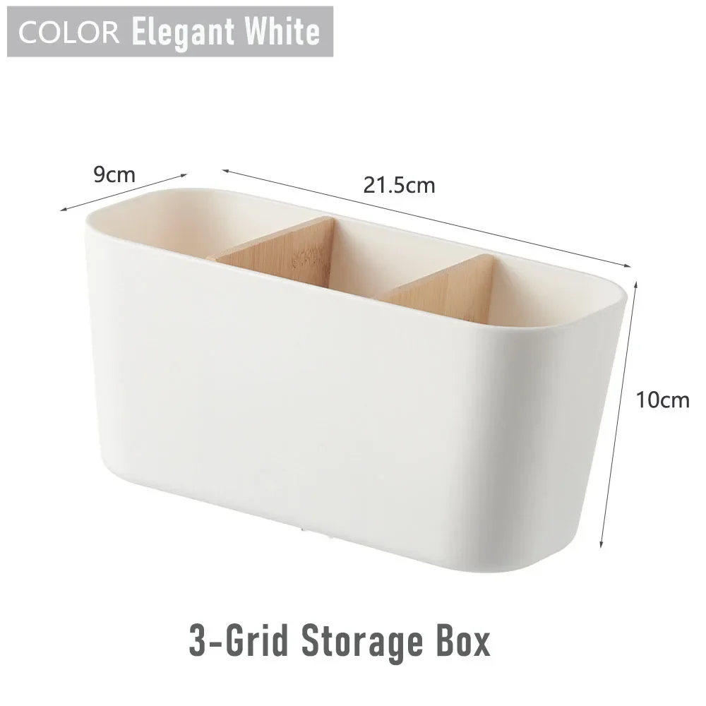 

Настольный органайзер из пропилена с бамбуковыми перегородками